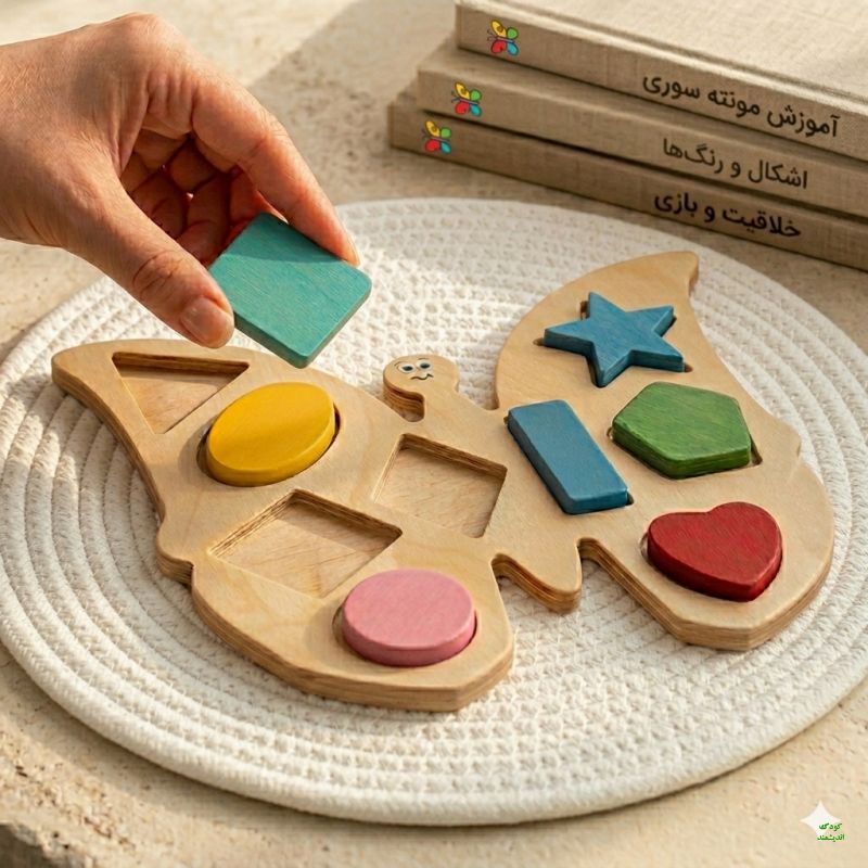 شکل چین چوبی پروانه